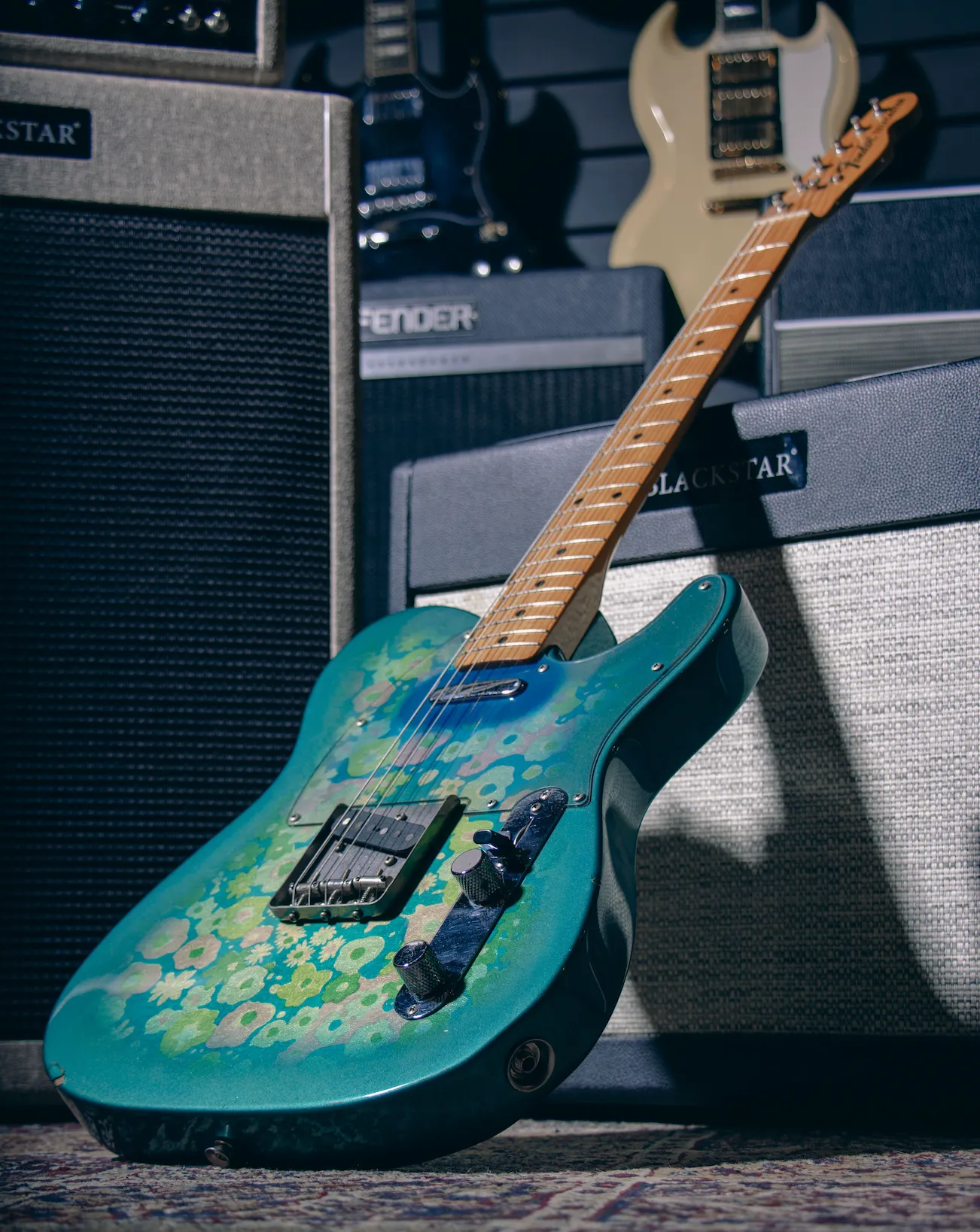 Fender Japan TL69-75 Telecaster in Blue Flower, USED