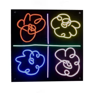 Flowers Neon Sign by Mickalene Thomas
