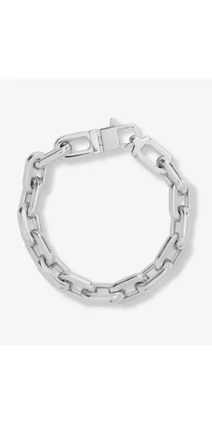 Frankie Chain Bracelet - Silver 6.5