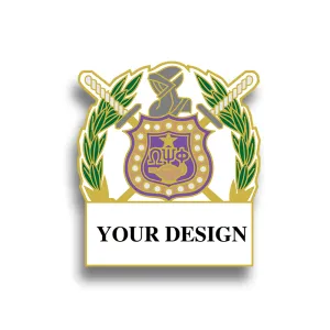 Fraternity Pin with Custom Design - Omega Psi Phi