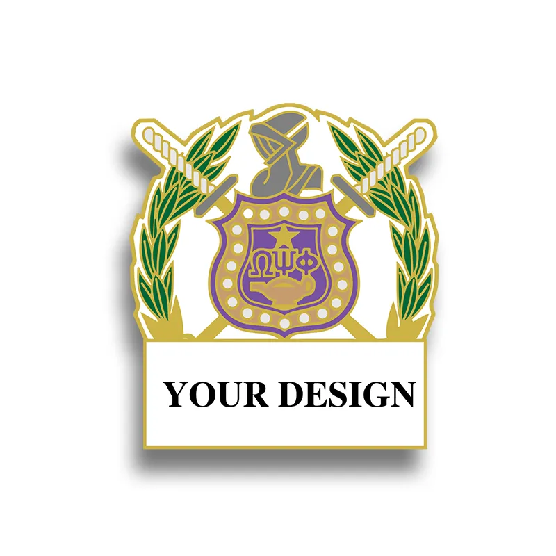 Fraternity Pin with Custom Design - Omega Psi Phi