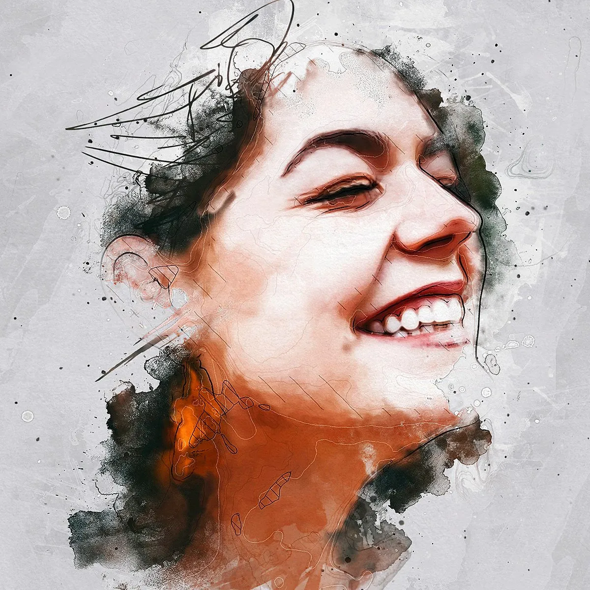 Free Abstract Watercolor Art In Photoshop