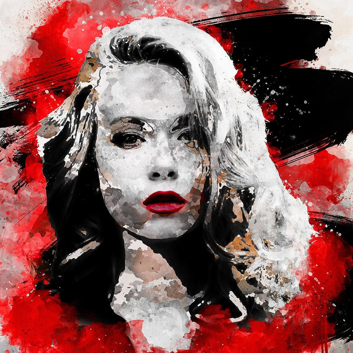 Free Mix Red Watercolor Art Photoshop Action