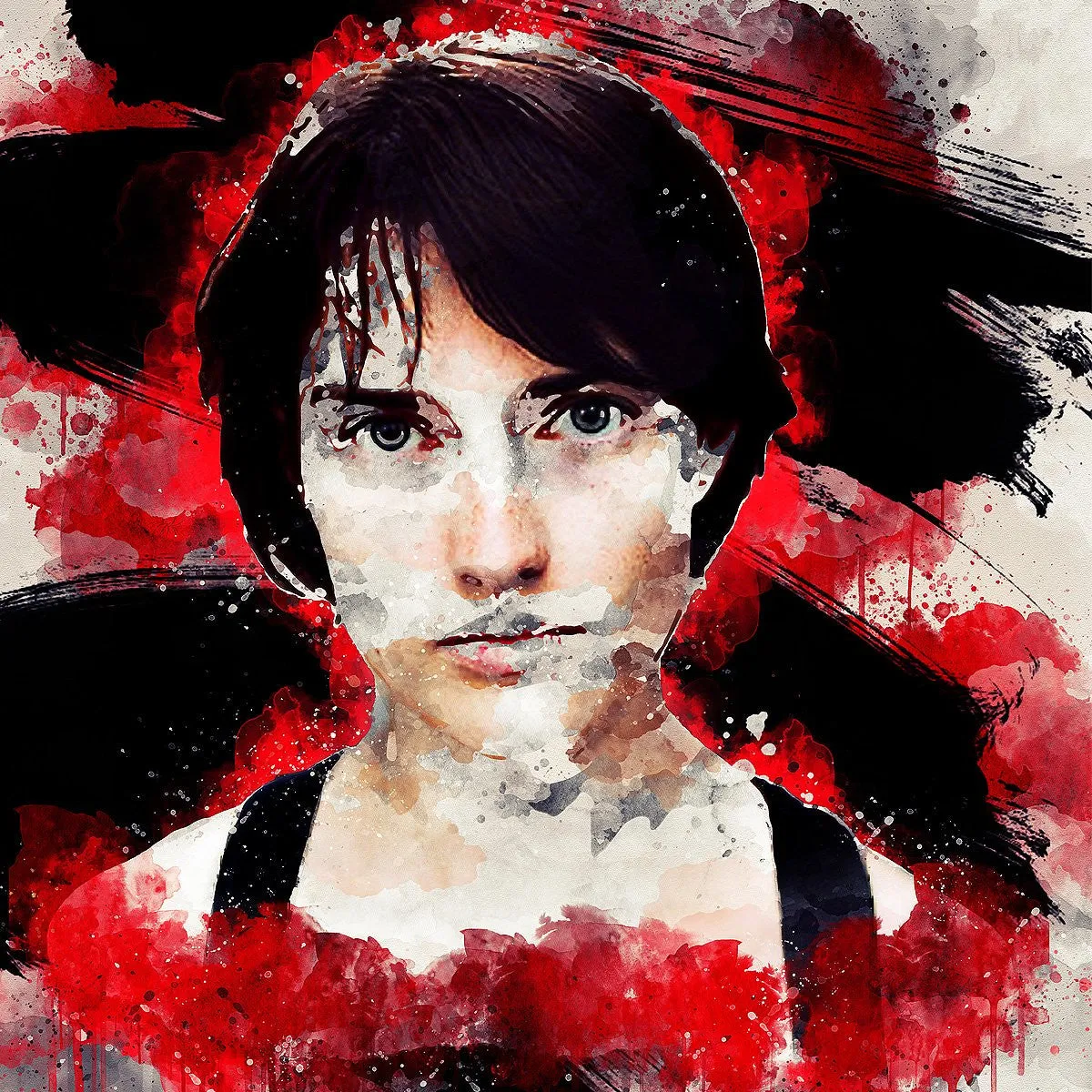 Free Mix Red Watercolor Art Photoshop Action