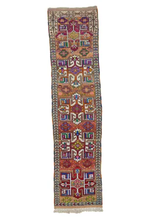 'Ginger' Vintage Turkish Runner - 2'9.5'' x 12'2''