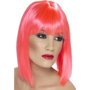 Glam Wig - Neon Pink, Short