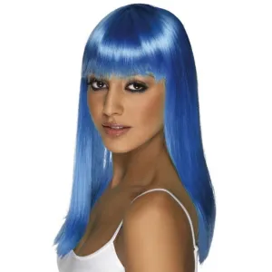 Glamourama Wig - Neon Blue, Long