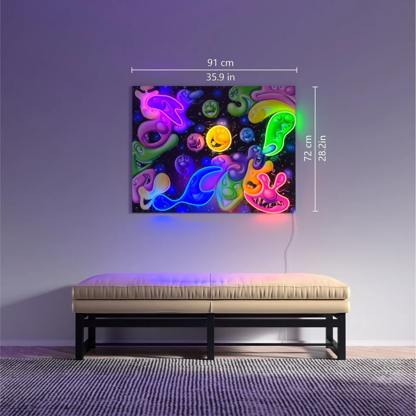 Globzoz Neon Sign by Kenny Scharf