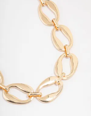 Gold Statement Chain Necklace