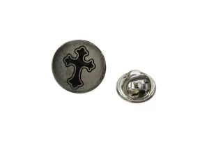 Gothic Cross Pendant Lapel Pin