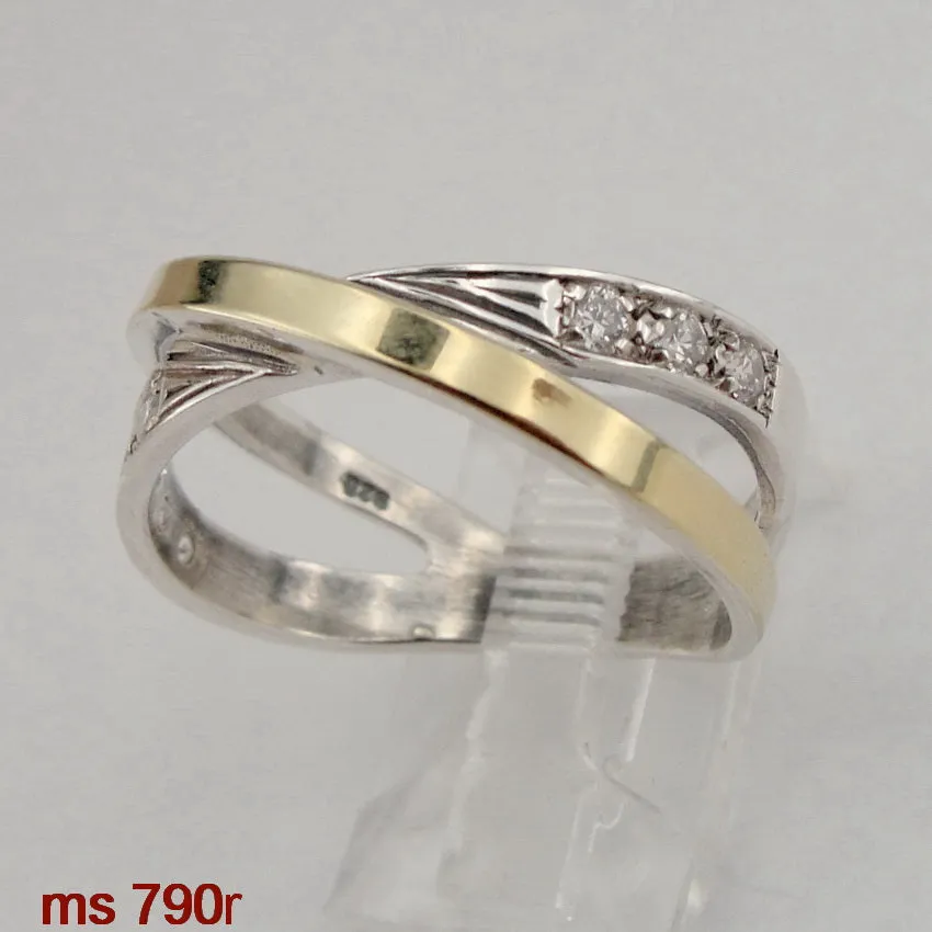 Hadar Designers 9k Yellow Gold 925 Silver Red Zircon Ring 8.5 Handmade (Ms 790)Y