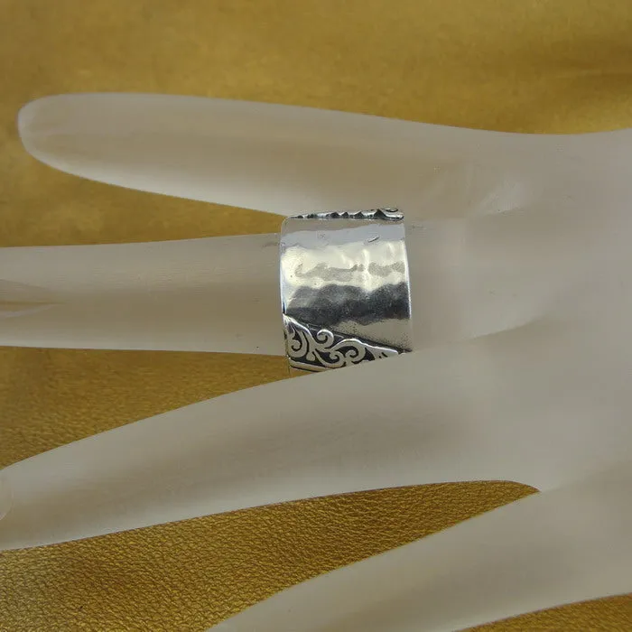 Hadar Designers 9k Yellow Gold 925 Silver Zircon Ring, Handmade (Ms 1551)