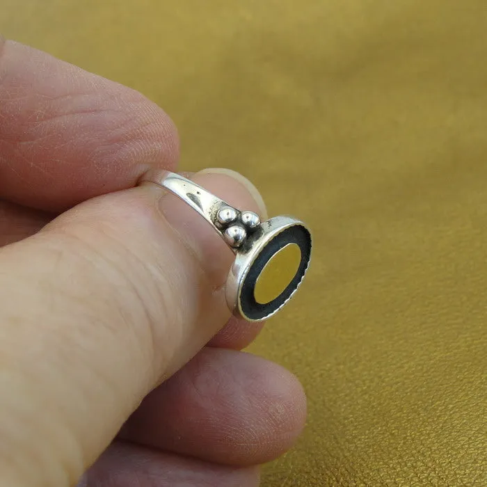 Hadar Designers 9k Yellow Gold Sterling Silver Ring, Handmade (VS)