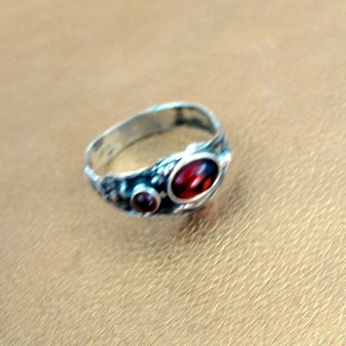Hadar Designers Carnelian Ring size 9.5 Sterling Silver 925 NEW Handmade (H)Last