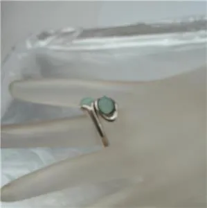 Hadar Designers Handmade 925 Sterling Silver Aqua Quartz Ring sz 6.5, 7 () SALE