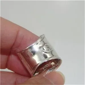 Hadar Designers Handmade 925 Sterling Silver Blue Opal Wide Ring 6,6.5,7,7.5 (pY