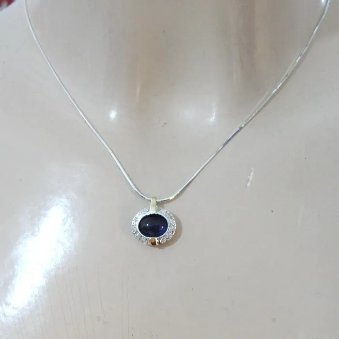 Hadar Designers Handmade 9k Yellow Gold 925 Silver Amethyst Set (ms 1079)y