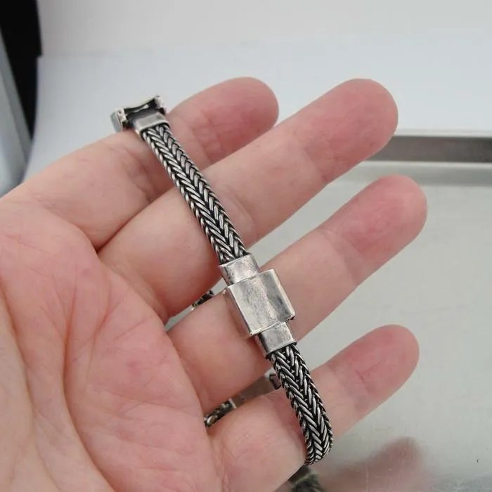 Hadar Designers Handmade Art 925 Sterling Silver Chain Bracelet (H 354