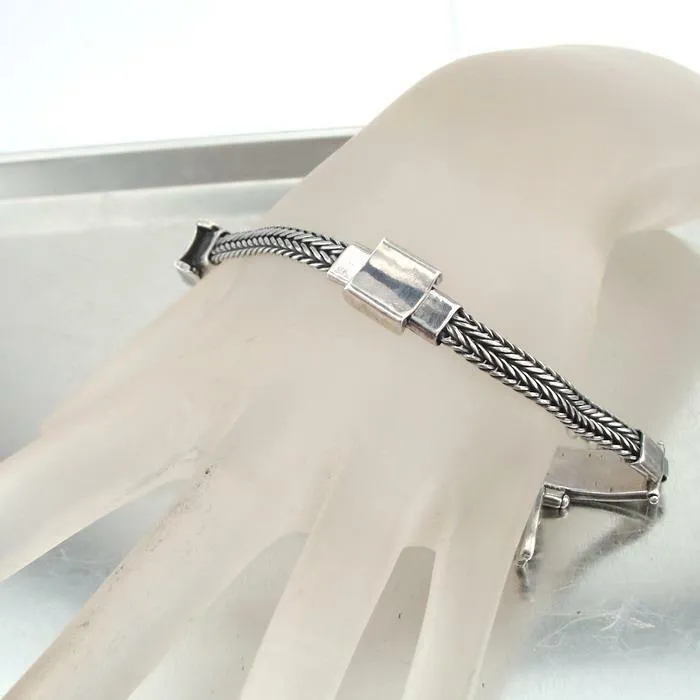 Hadar Designers Handmade Art 925 Sterling Silver Chain Bracelet (H 354