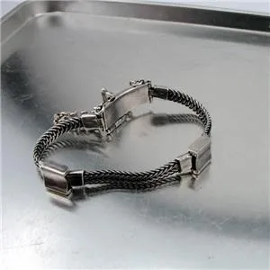 Hadar Designers Handmade Art 925 Sterling Silver Chain Bracelet (H 354