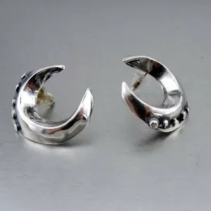 Hadar Designers Handmade Artist 925 Sterling Silver Stud Earrings (H)LAST