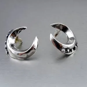 Hadar Designers Handmade Artist 925 Sterling Silver Stud Earrings (H)LAST