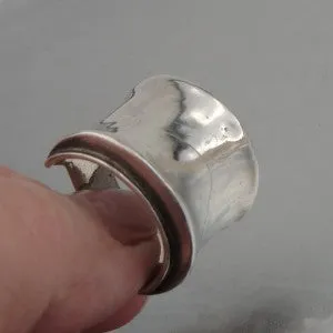 Hadar Designers Handmade Artistic 925 Sterling Silver Ring any size (H) y