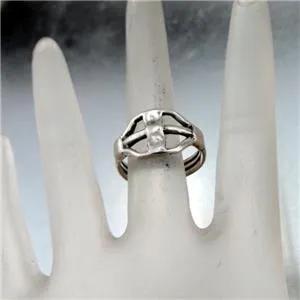 Hadar Designers Handmade Artistic 925 Sterling Silver Ring size 6.5 (H) SALE