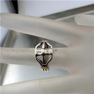 Hadar Designers Handmade Artistic 925 Sterling Silver Ring size 6.5 (H) SALE