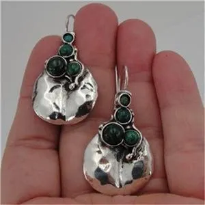 Hadar Designers Handmade Drop 925 Sterling Silver Eilat Earrings (H 2163/2663)