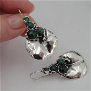 Hadar Designers Handmade Drop 925 Sterling Silver Eilat Earrings (H 2163/2663)