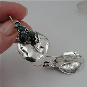 Hadar Designers Handmade Drop 925 Sterling Silver Eilat Earrings (H 2163/2663)