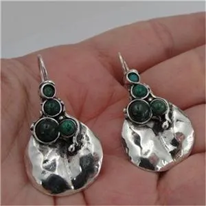 Hadar Designers Handmade Drop 925 Sterling Silver Eilat Earrings (H 2163/2663)