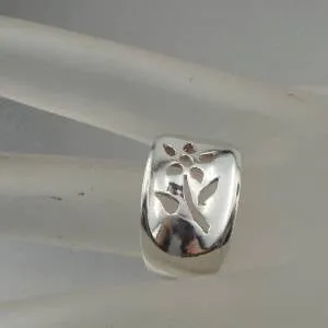 Hadar Designers Handmade Floral 925 Sterling Silver Ring 7,7.5,8,8.5,9 (H) Last