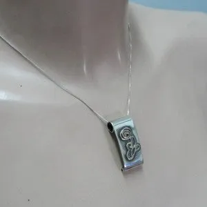 Hadar Designers Handmade Modern 9k Yellow Gold Sterling Silver Pendant (H) SALE