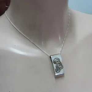 Hadar Designers Handmade Modern 9k Yellow Gold Sterling Silver Pendant (H) SALE