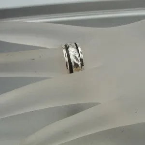 Hadar Designers Handmade Swivel Sterling Silver Ring size 9, 9.5 (sp) SALE