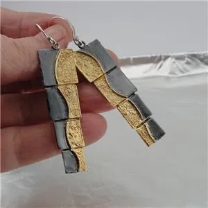 Hadar Designers Handmade yellow Gold Plated 925 Sterling Silver Collar Pendant (
