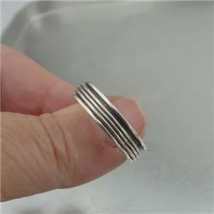 Hadar Designers Men Swivel Spinner 925 Sterling Silver Ring size 10.5 () SALE