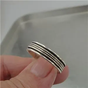 Hadar Designers Men Swivel Spinner 925 Sterling Silver Ring size 10.5 () SALE