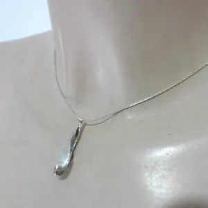 Hadar Designers Minimalist Modern 925 Sterling Silver Pendant Necklace () SALE