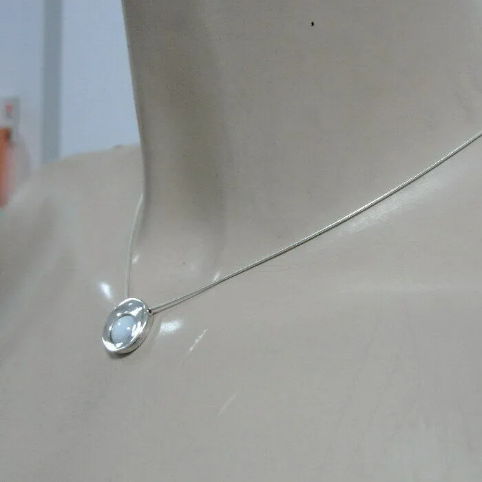 Hadar Designers MOP Mother of Pearl Pendant Sterling Silver Handmade Art (ms) Y
