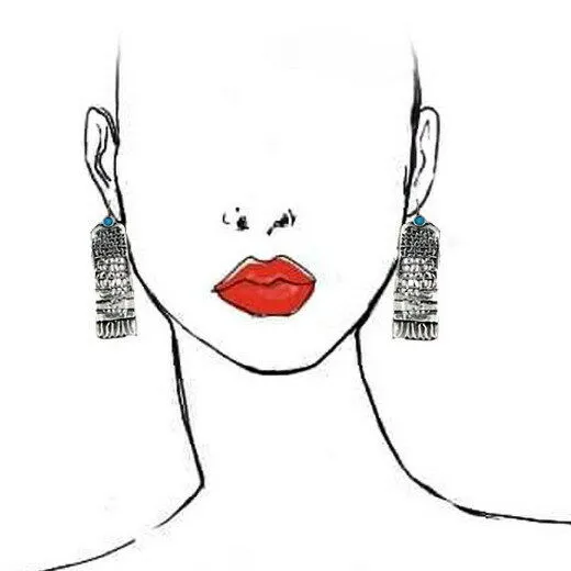 Hadar Designers NEW Handmade Sterling Silver Long Blue Opal Earrings (H) SALE