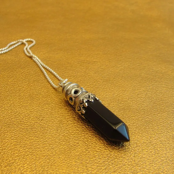 Hadar Designers Onyx Stone Pendant Artist 925 Sterling Silver Handmade (H) last