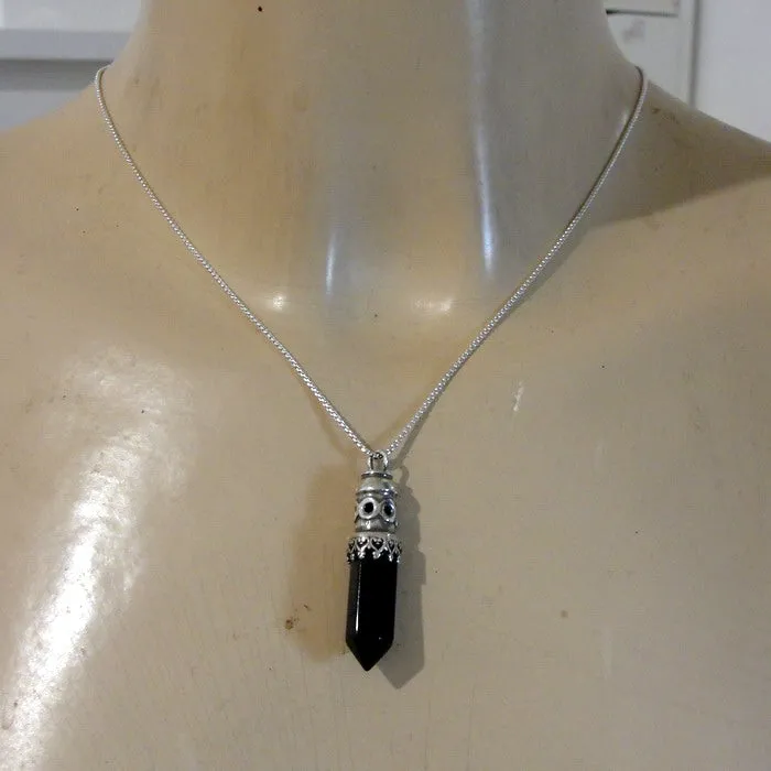 Hadar Designers Onyx Stone Pendant Artist 925 Sterling Silver Handmade (H) last