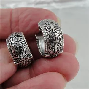 Hadar Designers Sterling Silver Small Huggie Hoop Earrings NEW Handmade (ms) Y