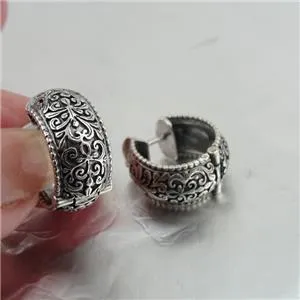 Hadar Designers Sterling Silver Small Huggie Hoop Earrings NEW Handmade (ms) Y
