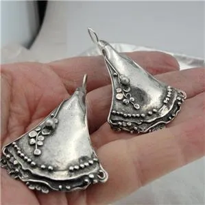 Hadar Designers Unique Handmade 925 Sterling Silver white Pearl Pendant (b 72) y