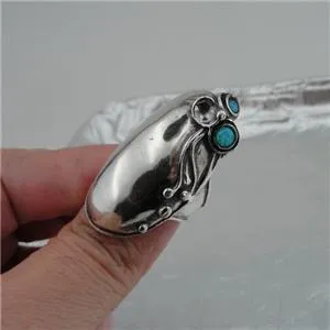 Hadar Designers White Pearl Ring 925 Silver Handmade Impressive (H 170)
