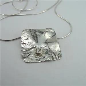 Hadar Designers White Zircon Earrings "Wild" Handmade Art 925 Sterling Silver (y